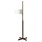 White and Walnut Wood TMM Floor Lamp by Miguel Milá 1