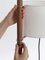 White and Walnut Wood TMM Floor Lamp by Miguel Milá 4