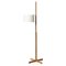 White and Oak TMM Floor Lamp by Miguel Milá 1