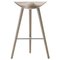 Oak and Stainless Steel Bar Stool by Lassen 1