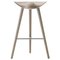 Oak and Stainless Steel Bar Stool by Lassen, Image 1