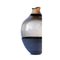 Modellierte graue Vase aus mundgeblasenem Glas & Keramik von Pia Wüstenberg 3