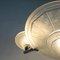 Vintage Art Decó Ceiling Lamp in Chrome and Pressed Glass 3