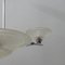 Vintage Art Decó Ceiling Lamp in Chrome and Pressed Glass 5