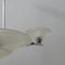Vintage Art Decó Ceiling Lamp in Chrome and Pressed Glass, Image 5