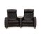 Stressless Arion Leather Two Seater Black Sofa 1