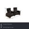 Stressless Arion Leather Two Seater Black Sofa 2