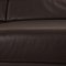 Blues Leather Black Four Seater Sofa from Ewald Schillig 4