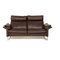 Lucca Leather Two Seater Brown Sofa from Erpo 1