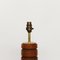 Vintage Teak and Brass Table Lamp with Turned Rings, 1960s 5