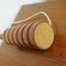 Vintage Teak and Brass Table Lamp with Turned Rings, 1960s, Image 7