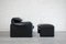 Mid-Century Maralunga Leather Lounge Chair and Ottoman by Vico Magistretti for Cassina, Imagen 3