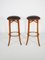 Bentwood Cafe Bar Stools with Padded Leather Seats from Thonet, 1969, Set of 2, Image 8