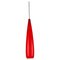 Italian Red Opal Glass Tube Pendant Lamp attributed to Pianon for Vistosi, 1960s 1