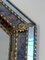 Rectangular Mirror with Multi-Faceted Mirrors and Brass Garlands 8