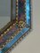 Rectangular Mirror with Multi-Faceted Mirrors and Brass Garlands 11