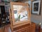 Toeletta vintage in quercia con specchio e sgabello, set di 3, Immagine 16
