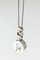 Silver and Rock Crystal Pendant by Elis Kauppi, 1960s 1