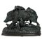 Bronze Sculpture Hunting Dogs Assaulting the Wild Boar 1