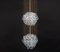 Lámpara de araña delicada de cristal de latón dorado de Palwa, años 70, Imagen 10