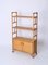Mid-Century Modern Italian Rattan and Bamboo Bookcase with Doors, 1970s 5
