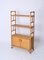 Mid-Century Modern Italian Rattan and Bamboo Bookcase with Doors, 1970s, Image 5