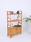 Mid-Century Modern Italian Rattan and Bamboo Bookcase with Doors, 1970s 2