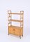 Mid-Century Modern Italian Rattan and Bamboo Bookcase with Doors, 1970s 10