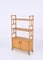 Mid-Century Modern Italian Rattan and Bamboo Bookcase with Doors, 1970s, Image 10