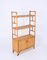 Mid-Century Modern Italian Rattan and Bamboo Bookcase with Doors, 1970s 12