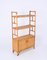 Mid-Century Modern Italian Rattan and Bamboo Bookcase with Doors, 1970s, Image 12