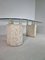 Tavolo da pranzo in pietra Mactan naturale con ripiano in vetro, anni '80, Immagine 7