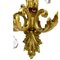 Large 5-Light Wall Lamp in Bronze with Crystal Decoration, 1910 12