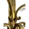 Große 5-flammige Wandlampe aus Bronze mit Kristallverzierung, 1910 10