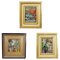 Framed Biedermeier Paintings, 1950s, Set of 3, Image 1