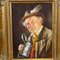 J. Gruber, Portrait of a Bavarian Folksy Man with Beer Mug, Oil on Wood, 1950s, Framed 4