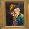 Inge Woelfle, Portrait of a Bavarian Folksy Man, Oil on Wood, Framed, Image 4