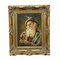 J. Gruber, Retrato de un hombre folclórico bávaro con copa de vino, óleo sobre madera, enmarcado, Imagen 2