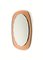 Mid-Century Oval Wall Mirror from Cristal Arte, Italy, 1960s 6