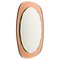 Mid-Century Oval Wall Mirror from Cristal Arte, Italy, 1960s 1
