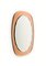 Mid-Century Oval Wall Mirror from Cristal Arte, Italy, 1960s 3