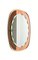 Mid-Century Oval Wall Mirror from Cristal Arte, Italy, 1960s 4