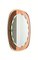 Miroir Mural Mid-Century Oval de Cristal Arte, Italie, 1960s 4