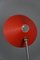 Vintage Tischlampe mit rotem Schirm von Hala Zeist 9