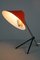 Lámpara de mesa vintage con pantalla roja de Hala Zeist, Imagen 2
