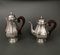 Silver Metal Tea and Coffee Service, 1930, Set of 4 4