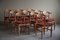 Modern Danish Dining Chairs in Oak and Wool by Henning Kjærnulf, 1960s, Set of 10, Image 16