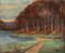 Artista di scuola francese, Paesaggio autunnale, Dipinto ad olio su tela, Inizio XX secolo, Immagine 2