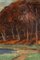 Artista di scuola francese, Paesaggio autunnale, Dipinto ad olio su tela, Inizio XX secolo, Immagine 3