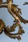 Französische Louis XV Wandleuchten aus Vergoldeter Bronze, 19. Jh., 2er Set 8